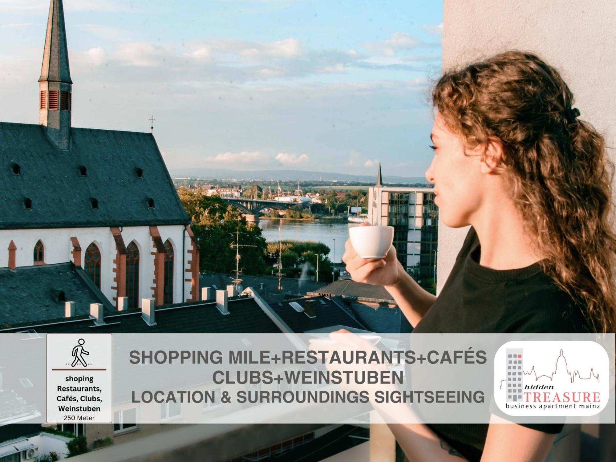Hidden Treasure Business Apartment Mainz - Fantastic Rhine View In Center Of Mainz Old Town Exteriör bild
