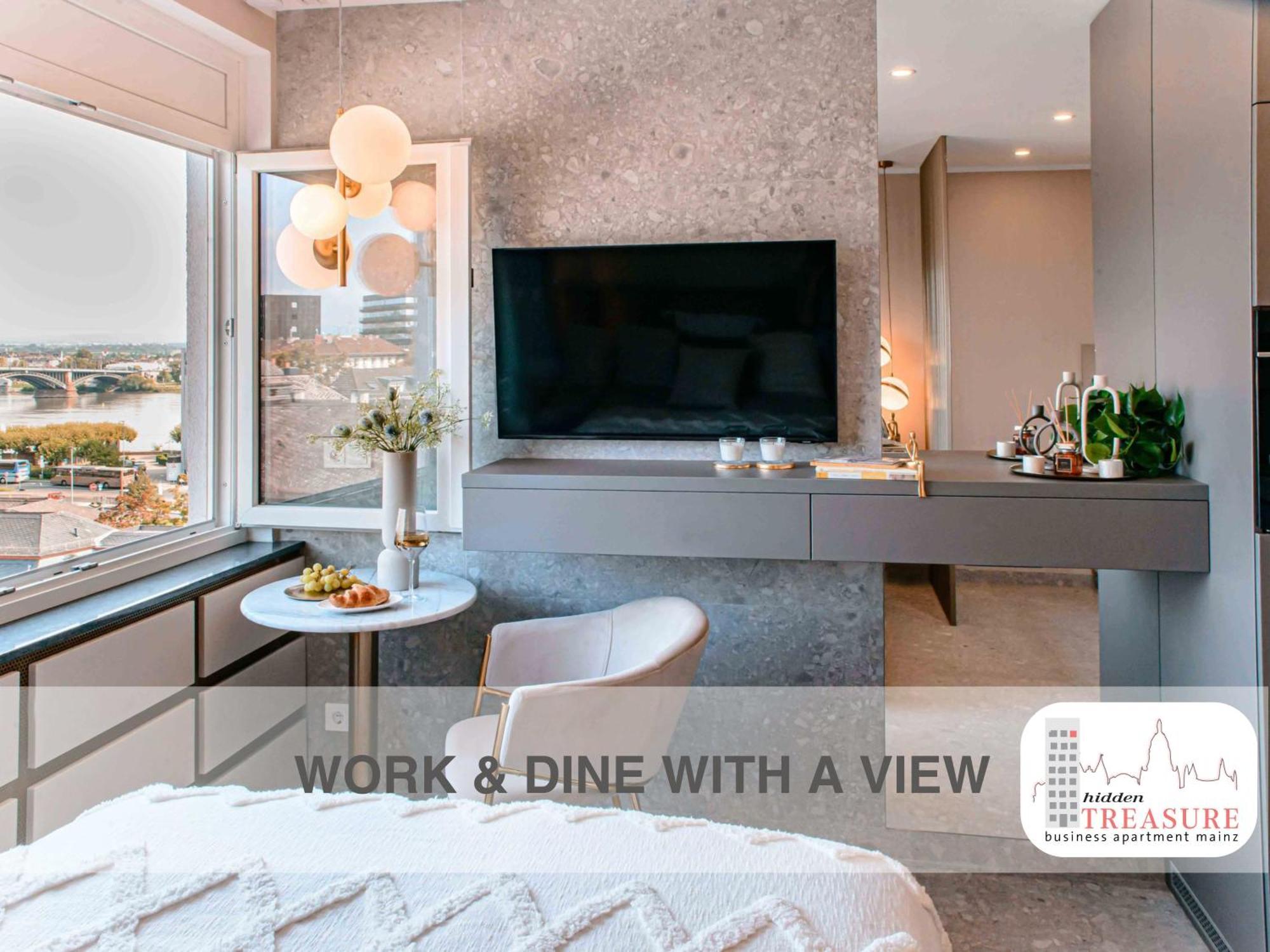 Hidden Treasure Business Apartment Mainz - Fantastic Rhine View In Center Of Mainz Old Town Exteriör bild